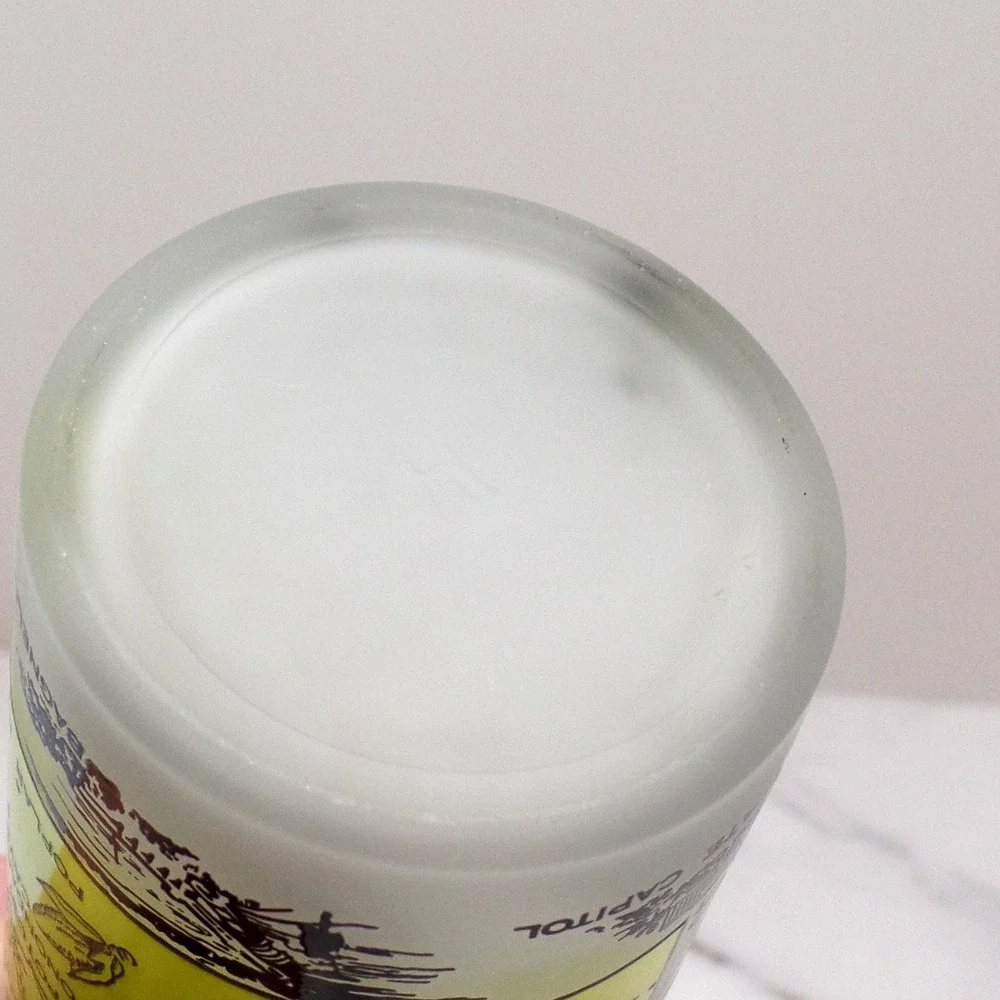 Vintage Hazel Atlas Frosted Missouri Glass, 10 oz (1950s-1960s)
